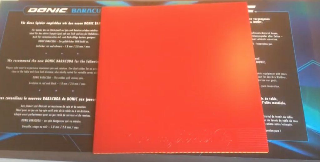 Donic Baracuda Rubber review